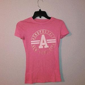 pink slim aeropostale shirt